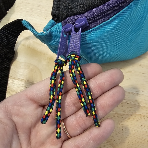 Vintage 90's Sports Zone Teal Fanny Pack - Picture 4 of 12